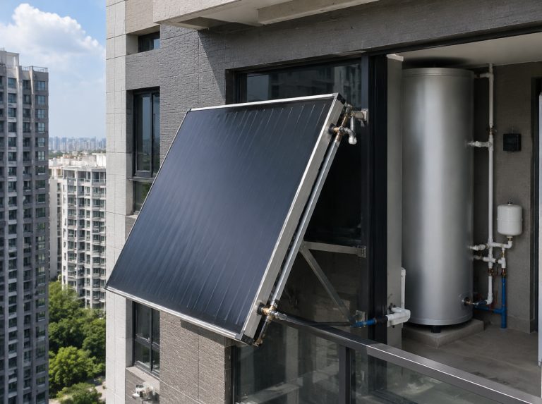 新洲区阳台壁挂式平板太阳能热水器